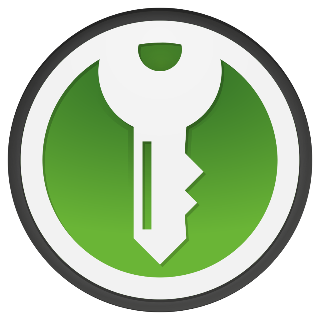 Logo clé KeepassXC gestionnaire de mot de passe opensource 