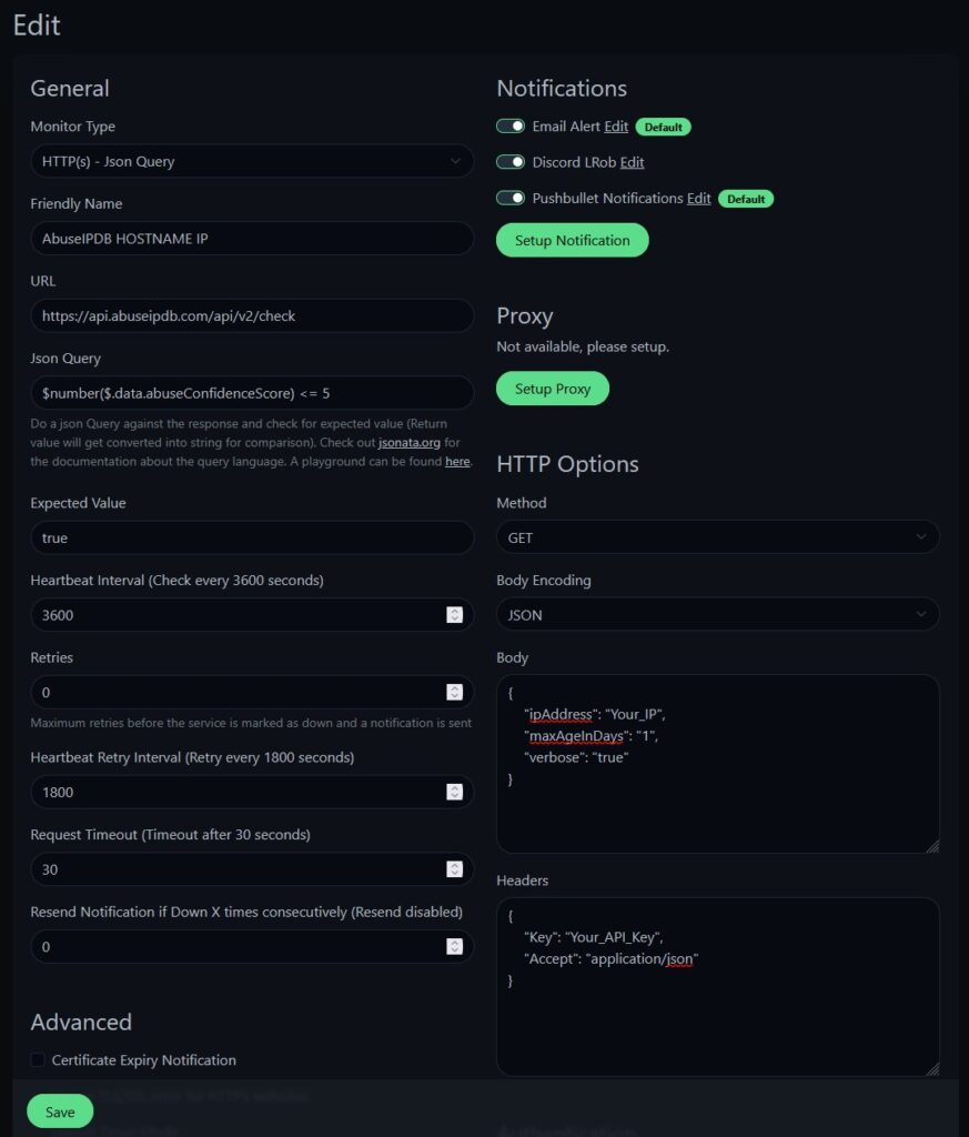 Guide : Surveiller gratuitement la réputation de ses IP avec Uptime Kuma et AbuseIPDB
