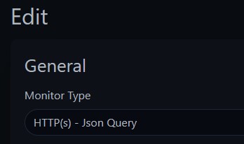 Uptime Kuma Json Query